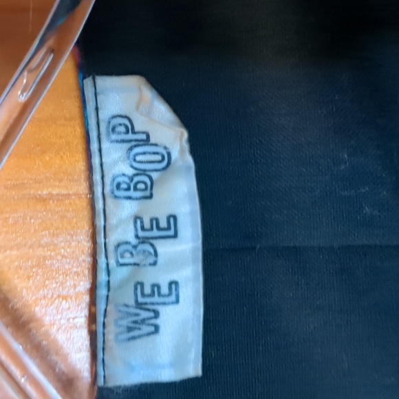 Vintage WE BE BOP* patchwork lined long sleeve jacket front closure back detail - Picture 13 of 15